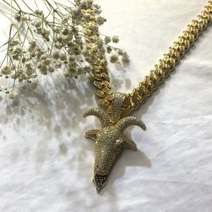 Collier hip hop hip hop hip hop de zircon