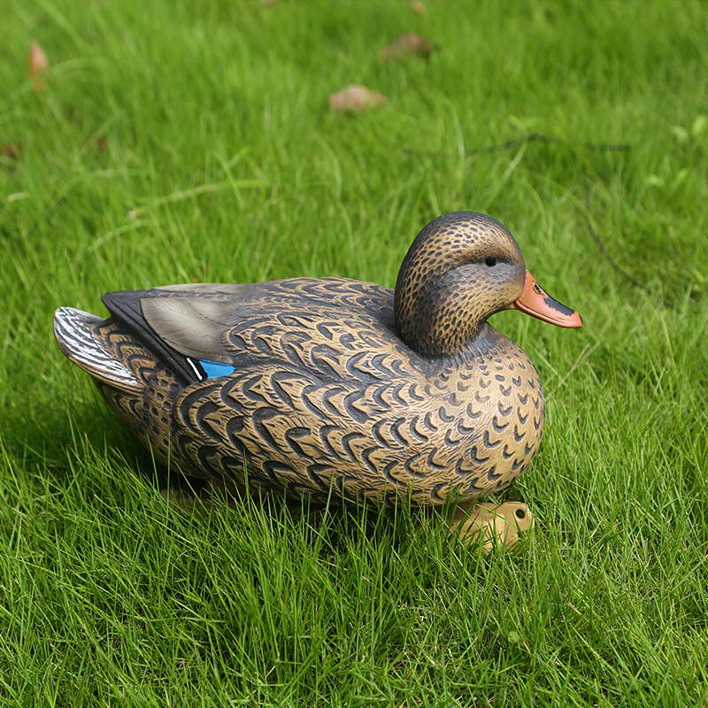 Poli de canard de canard de plastique réaliste pour la chasse à la chasse à la maison Décoration de jardin