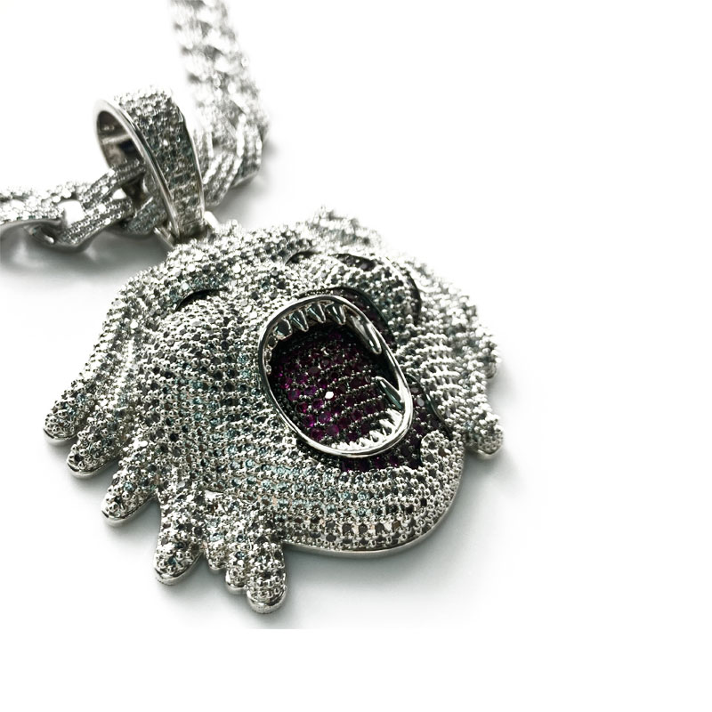 Le joker plein de pendentif zircon