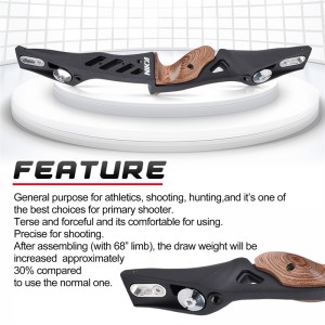 NIKA Tir à l\'arc 220026 ET1S 17INCH ILF ILF LH RECURVE RISER POUR RÉCURVE ENSEMBLE EQUIPEMENT EQUIPEMENT CIBLE TIRE DE POINT ET CHANCHÉ