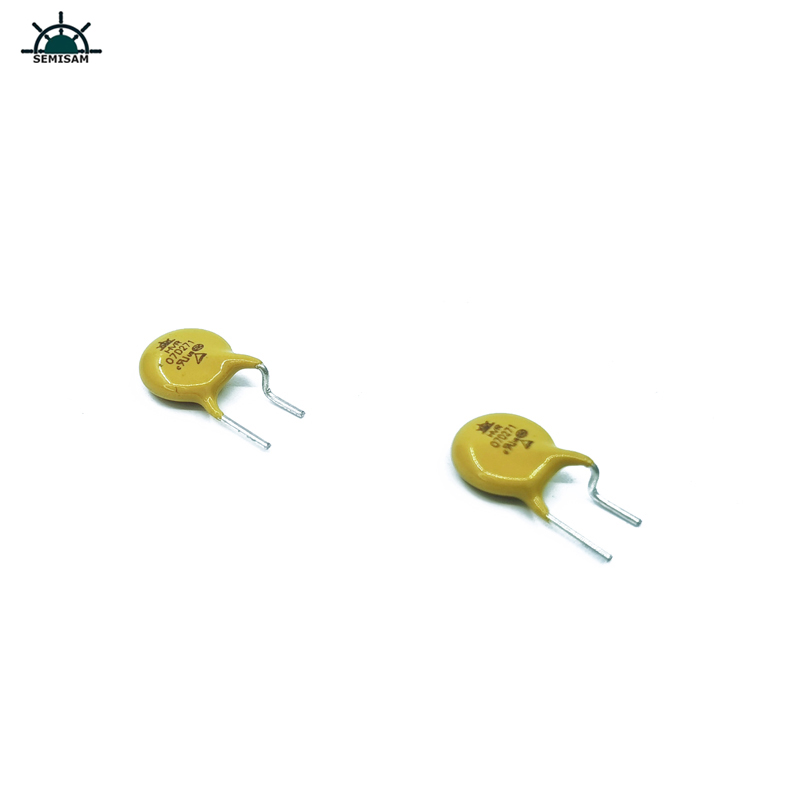 Fabricant d'origine Couper le plomb de silicon jaune 7D271 270V 7mm RESISTOR VARISTOR MOV