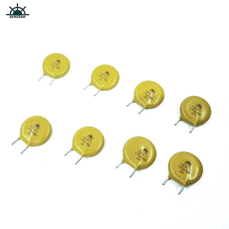 Fabricant Chine existait des produits, coupe jaune Court Kink MOV RESISTOR14MM 14D471 470V Varistor MOV