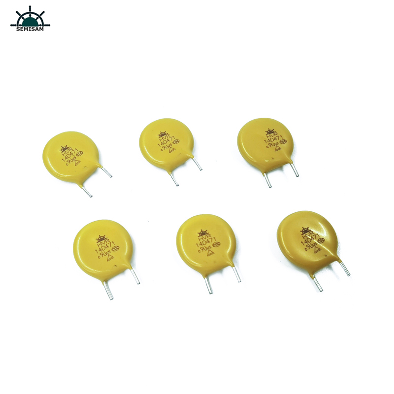 Fabricant Chine existait des produits, coupe jaune Court Kink MOV RESISTOR14MM 14D471 470V Varistor MOV