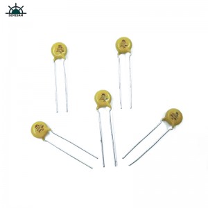 Chine Composants électroniques ODM, varisteur d\'oxyde de zinc MOV de 7mm jaune 7mm pour l\'appareil ménager