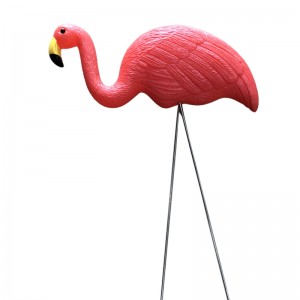 Simulation en plastique Flamingo Décoration Baby Décoration Outdoor Jardin Ornements Résine Flamingo Figurines Garden Festival Mariage Décor de jardinage