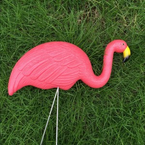 Simulation en plastique Flamingo Décoration Baby Décoration Outdoor Jardin Ornements Résine Flamingo Figurines Garden Festival Mariage Décor de jardinage