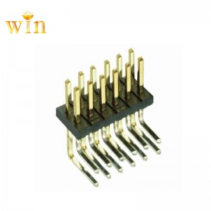 Connecteur d\'en-tête d\'angle droit à double rang 2x5P