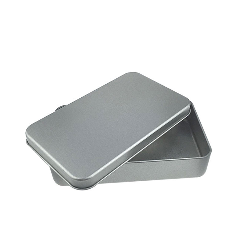 Boîte d'emballage en métal givré Boîte à pinceau cosmétique rectangulaire Box 150 * 90 * 30mm