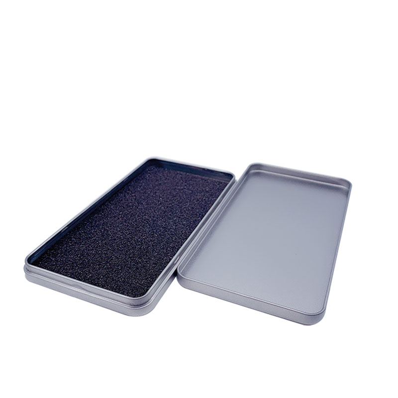 Coque de Téléphone mobile avec couvercle carré Coffret Cadeau Emballage en métal Box 170 * 90 * 15mm