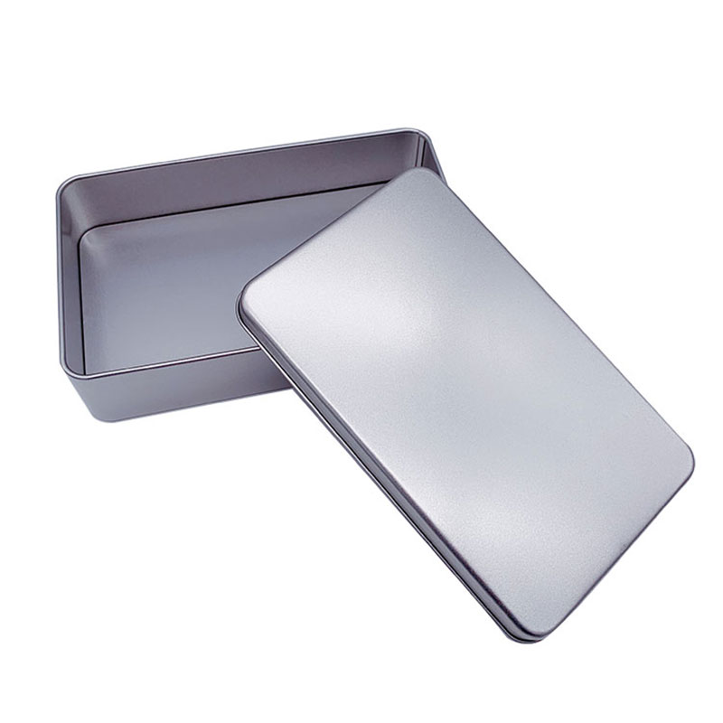 Boîte de rangement en métal en métal rectangle de qualité alimentaire 180 * 110 * 40mm