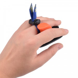 Elong extérieur 42ft05 lh m taille arc tacher tache à tir à la tierge doigt protège-doigt épargnant tablier de prise de vue en cuir pour arc de récurve