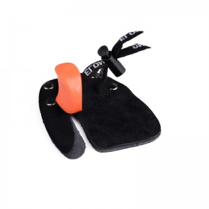 Elong extérieur 42ft05 lh m taille arc tacher tache à tir à la tierge doigt protège-doigt épargnant tablier de prise de vue en cuir pour arc de récurve