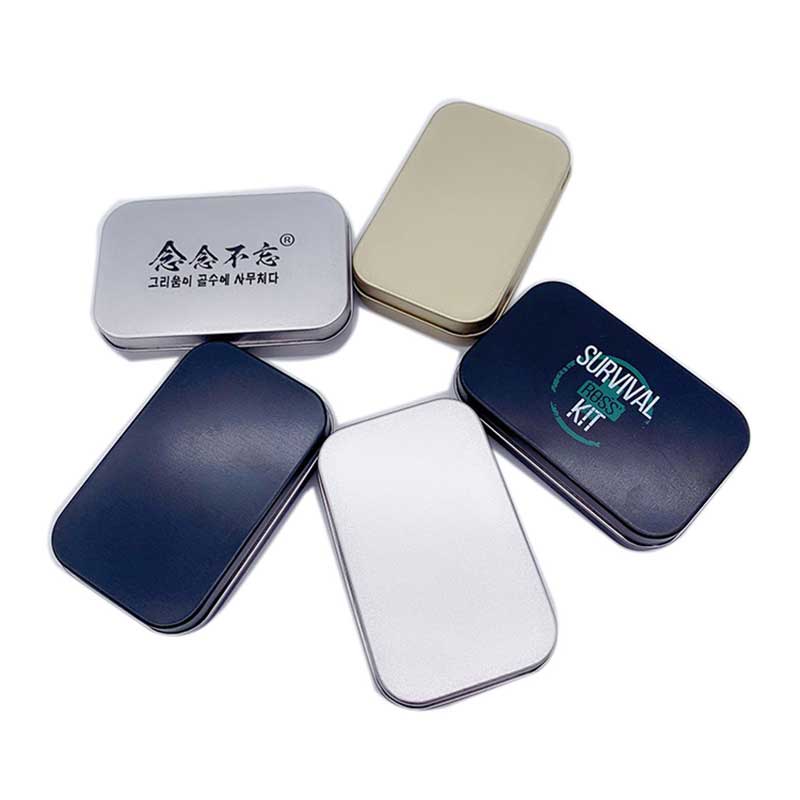 Tchippers à ongles Petite boîte carrée Boîte en fers intégré 95 * 60 * 22mm
