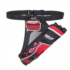 NIKA Tir à l\'arc 430021 RH Couleur rouge 3 Tube tremblement de la hanche Travage de la chasse à la chasse à l\'arrochet arrow Porte-coureur d\'arc