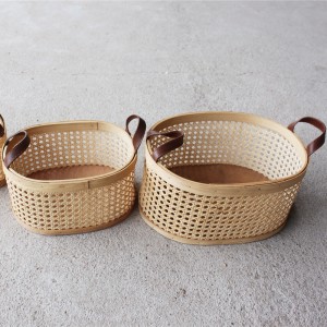 Panier de rangement en rotin de littice