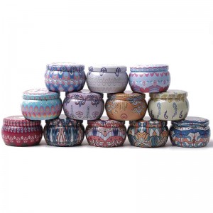 Bougeoir Bougeon Givré Metal Can Candy Packaging Tin peut 77 * 50mm