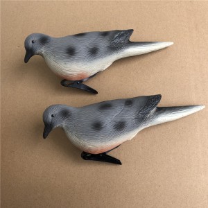 Simulation 3D Turtledove en plastique Dove Hunting Oiseaux Chasse en plein air Découvre Decoy Jardin Décoration Ornements