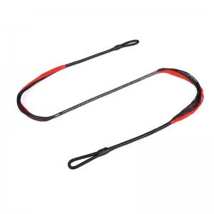 Elong Outdoor 280110-01 26.6Inch 28 Strands String String Rouge Noir Convient à plus de 150lbs Récurve Crossbow