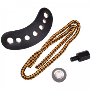 ELONG OUTOOL 470018 Poignet Sling Orange Couleur En Cuir Métal Gromge Archivé de tir à l\'arc