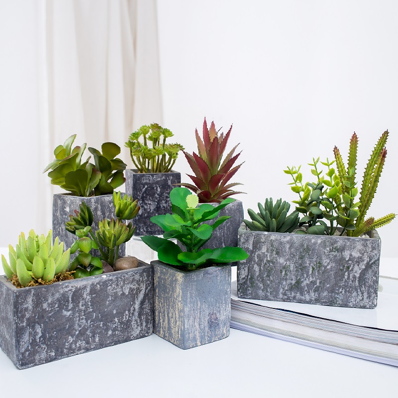 Wholesale plante succulente artificielle en pot