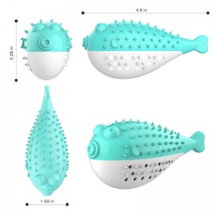 Furjoyz en gros drôle jouets d\'animaux de compagnie brosse à dents jouet interactif portable chat intelligent propre dents caoutchouc catnip chat jouet