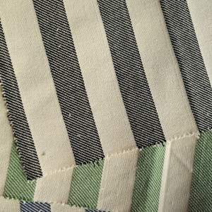 Coton teint de fil recyclé