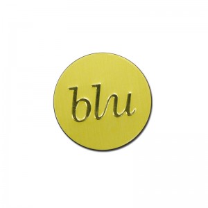 Étiquette de bouteille de parfum en aluminium d\'aluminium doré