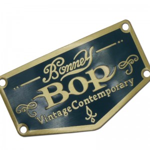 Hardware Yongfu Custom Custom Plaque Blank Nom Plaque Nom de cuivre Acide gravé