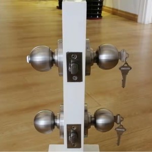 7204 BOUCLE DE PORTE LOCK CYLINDRICAL FONCTION ENTRE ENTRE ENTRÉE EXTÉRIEUR SATIN CHROME, ANSI/BHMA GRADE 2 BOUCLE DE PORTES COMMERCIAL À UTILISATION LORT