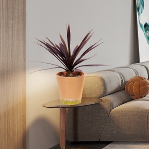 Vente chaude Haute Qualité en gros plastique artificielle en pot en pot artificiel Vert Décoratif