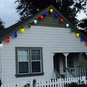 Fête de Noël menée 5 lumières Ensemble décoration de vacances de Noël grande lumière