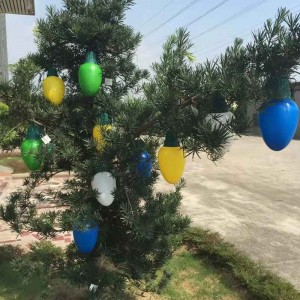 Fête de Noël menée 5 lumières Ensemble décoration de vacances de Noël grande lumière