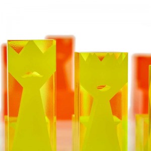 Set d\'échecs acryliques d\'enfants et d\'adultes