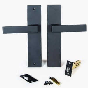 6203 Ensemble de poignée de verrouillage de porte d\'entrée en alliage en alliage de zinc moderne ensemble de verrouillage de porte d\'entrée