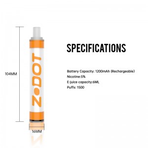 1500 Puffs Vape jetable