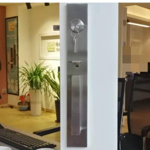 8005 Poignée de porte d\'entrée de porte d\'entrée moderne et ensemble de pêneaux mortels