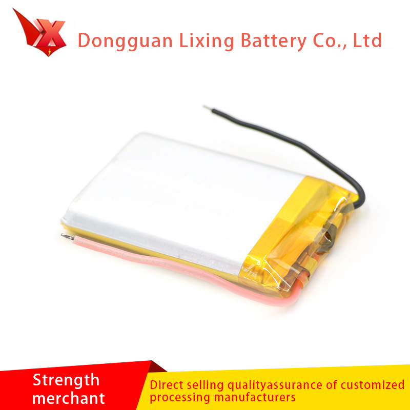 Batterie de lithium de vente directe d'usine 804060-2500MAH3 7V Pack Soft Bouton Bouton de lithium rechargeable électronique