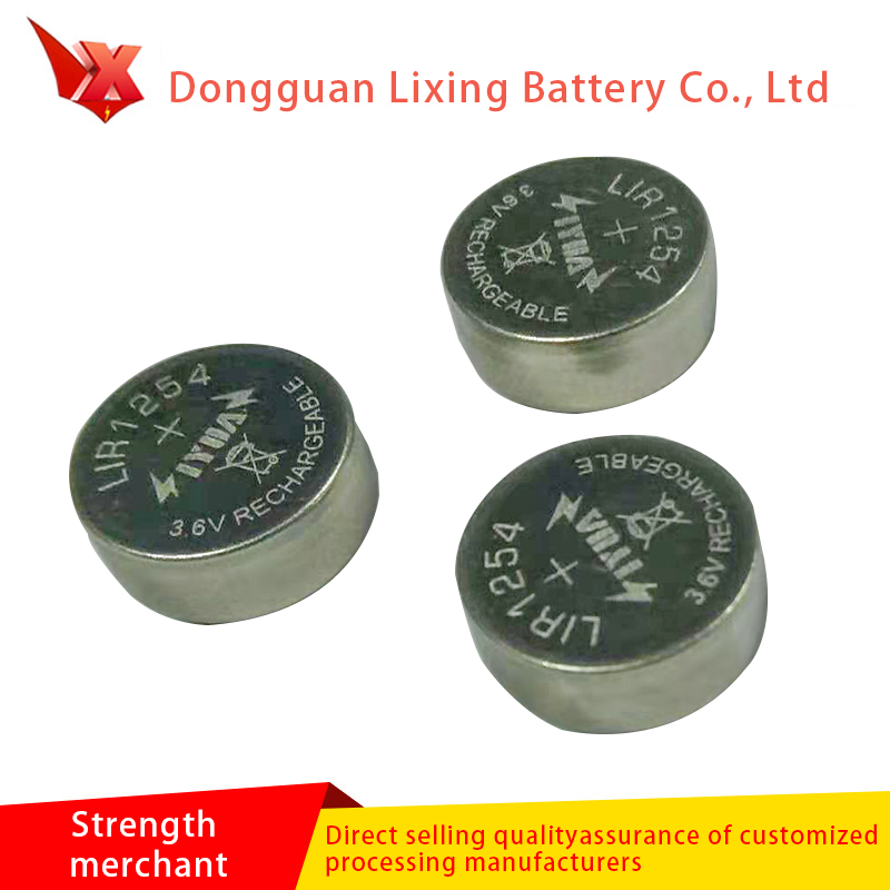 Fabricant Personnalisé Bluetooth LIR1254 Bouton Batterie haute capacité Polymère Lithium Batterie rechargeable batterie