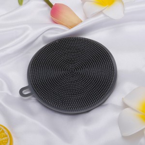 Accessoires de cuisine Silicone Dish Sponge, lavaboct denettoyage double face