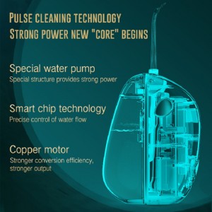 Fourniture d\'usine Soins oraux Stérilisation Nettoyeur de dents Portable Eau Flosser Dents Nettoyage et blanchiment Portable Dents pliantes portatives