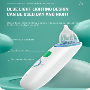 Aspiration dunez électrique pour bébé Snot Snot Sucker pour les tout-petits Batterie Powered Booger Sucker pour lesnourrissons