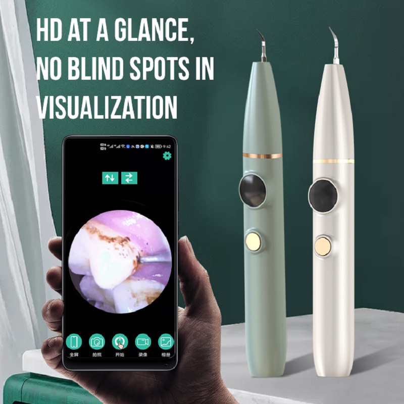 Brosse à dents électrique Nettoyant de dents ultrasoniques visibles avec caméra