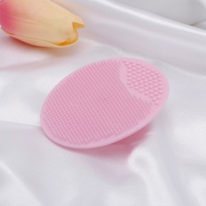 Nettoyant en silicone doux et brosse de masseur