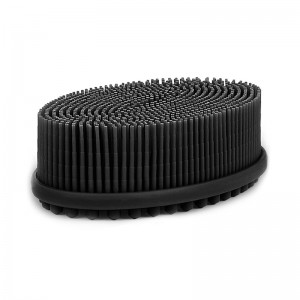 Écran-corps en silicone exfoliant, brosse à bain