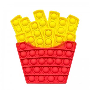Bubble Push silicone Hamburger Fidget Toy, besoins spéciaux autisme balle anti-stress anti-stress Fidget Jouets