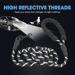 Amazon Vente chaude Heavy Duty Forte corde denylon denylon denylon réfléchissant chien en laisse en laisse de compagnie