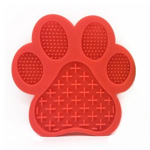 Tapis de lécher silicone avec des aspirations au mur pour chiens d\'animaux domestiques