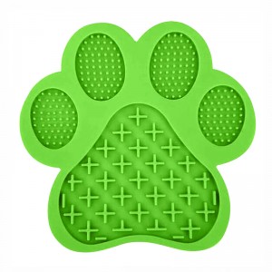 Tapis de lécher silicone avec des aspirations au mur pour chiens d\'animaux domestiques