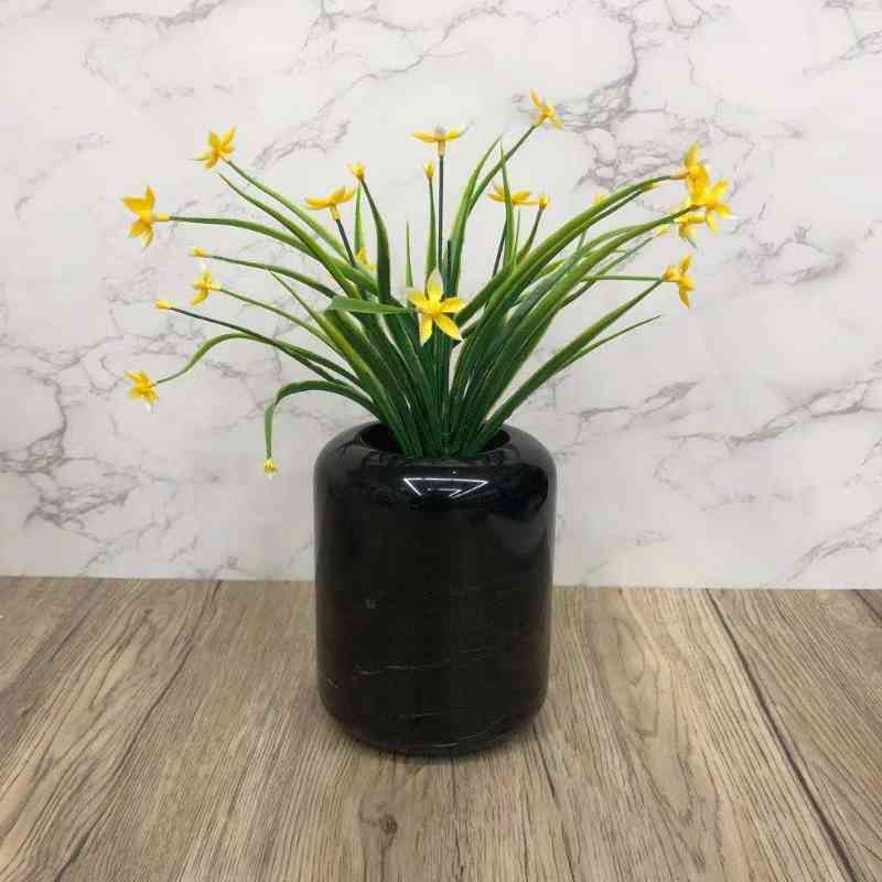 Vase de marbre Naturl décoratif de la maison simple