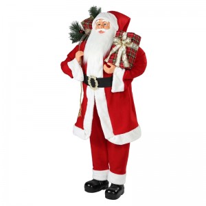 30 ~ 110cm Christmas Debout Santa Claus Décoration de décoration Festival Figurine Figurine Collection Traditionnelle Noël de Noël